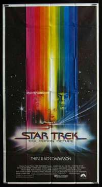 p537 STAR TREK int'l three-sheet movie poster '79 Shatner, Nimoy, Peak art!