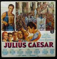 p047 JULIUS CAESAR six-sheet movie poster '53 Marlon Brando, James Mason