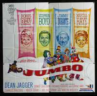 p048 JUMBO six-sheet movie poster '62 Doris Day, Jimmy Durante, circus!
