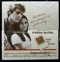 p057 LOVE STORY six-sheet movie poster '70 Ali MacGraw, Ryan O'Neal