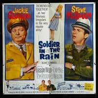 p090 SOLDIER IN THE RAIN six-sheet movie poster '64 Steve McQueen, Gleason
