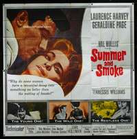 p093 SUMMER & SMOKE six-sheet movie poster '61 L Harvey, Geraldine Page