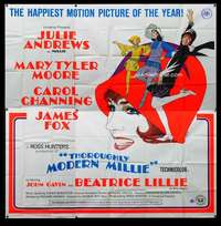 p098 THOROUGHLY MODERN MILLIE six-sheet movie poster '67 Bob Peak art!