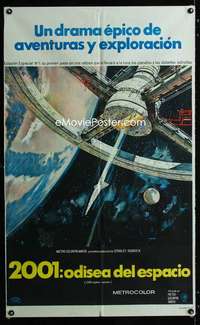 p625 2001 A SPACE ODYSSEY Argentinean movie poster '68 Kubrick