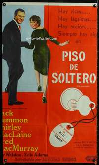 p632 APARTMENT Argentinean movie poster '60 Wilder, MacLaine
