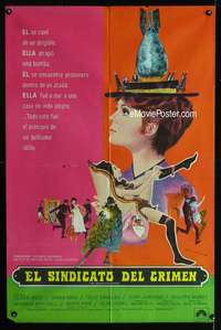 p634 ASSASSINATION BUREAU Argentinean movie poster '69 Diana Rigg