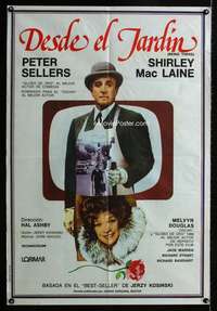 p635 BEING THERE Argentinean movie poster '80 Sellers, MacLaine