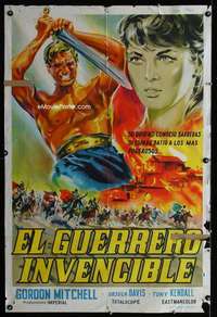 p639 BRENNUS ENEMY OF ROME Argentinean movie poster '63 Italian!