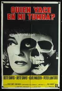p661 DEAD RINGER Argentinean movie poster '64 creepy Bette Davis!