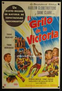 p693 GO MAN GO Argentinean movie poster '54 Harlem Globetrotters bio!