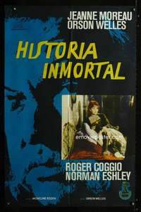 p716 IMMORTAL STORY Argentinean movie poster '68 Orson Welles, Moreau