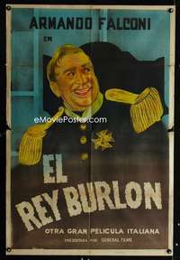 p729 KING'S JESTER Argentinean movie poster '35 Armando Falconi