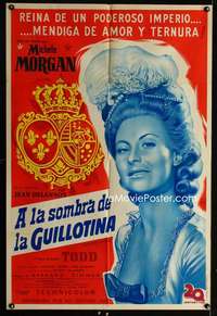 p755 MARIE ANTOINETTE Argentinean movie poster '55 Michele Morgan
