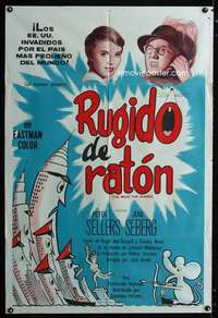 p762 MOUSE THAT ROARED Argentinean movie poster '59 Peter Sellers