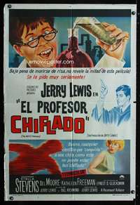 p769 NUTTY PROFESSOR Argentinean movie poster '63 wacky Jerry Lewis
