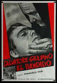 p806 SALVATORE GIULIANO Argentinean movie poster '62 Salvo Randone
