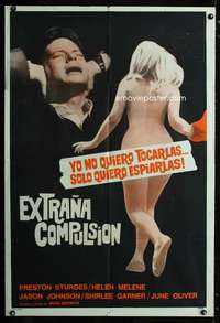 p824 STRANGE COMPULSION Argentinean movie poster '64 Peeping Tom!