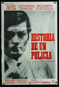 p842 UN FLIC Argentinean movie poster '72 Jean-Pierre Melville