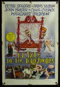 p849 WALTZ OF THE TOREADORS Argentinean movie poster '62 Peter Sellers
