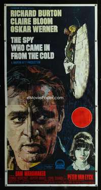 p208 SPY WHO CAME IN FROM THE COLD Aust three-sheet movie poster '65 Burton