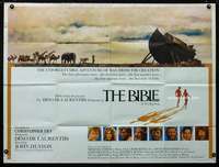 p117 BIBLE British quad movie poster '67 John Huston, Stephen Boyd