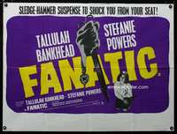 p131 DIE DIE MY DARLING British quad movie poster '65 Fanatic!