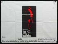 p141 GODFATHER British quad movie poster '72 Francis Ford Coppola