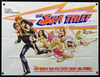 p168 SEX THIEF British quad movie poster '73 sexy Chantrell art!