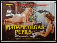 p154 MADAME OLGA'S PUPILS British quad movie poster '80 sexy!