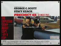 p159 NEW CENTURIONS British quad movie poster '72 George Scott, Keach