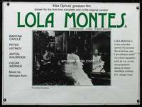 p152 LOLA MONTES British quad movie poster R80s Max Ophuls' greatest!