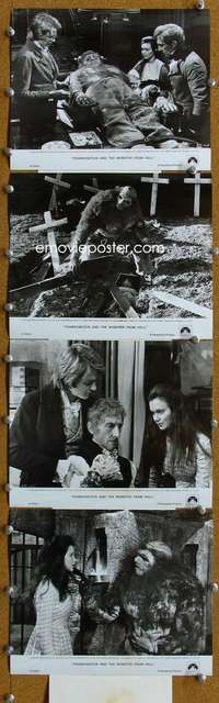 s369 FRANKENSTEIN & THE MONSTER FROM HELL 6 8x10 movie stills '74