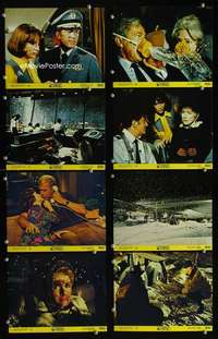 s484 AIRPORT 8 8x10 mini movie lobby cards '70 Burt Lancaster