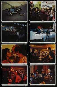 s494 BADGE 373 8 8x10 mini movie lobby cards '73 Robert Duvall is a tough cop!