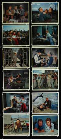 s414 BADLANDERS 12 8x10 mini movie lobby cards '58 Alan Ladd, Ernest Borgnine