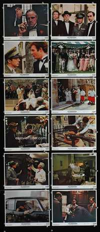 s427 GODFATHER 12 color 8x10 movie stills '72 Francis Ford Coppola