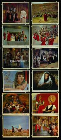 s434 KING OF KINGS 12 8x10 mini movie lobby cards '61 Nicholas Ray epic!