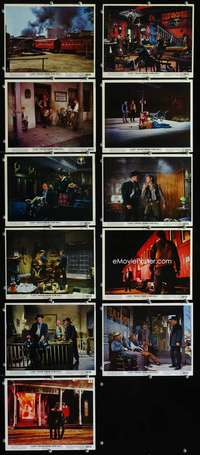 s461 LAST TRAIN FROM GUN HILL 11 8x10 mini movie lobby cards '59 Douglas, Quinn