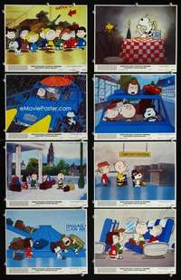 s501 BON VOYAGE CHARLIE BROWN 8 8x10 mini movie lobby cards '80 Peanuts, Schulz