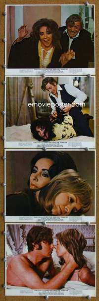 s476 X Y & ZEE 10 color 8x10 movie stills '71 Liz Taylor, Caine