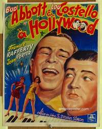t526 ABBOTT & COSTELLO IN HOLLYWOOD Belgian movie poster '45 Bud & Lou