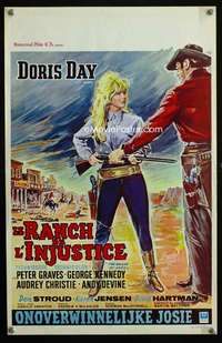 t534 BALLAD OF JOSIE Belgian movie poster '68 Doris Day with shotgun!