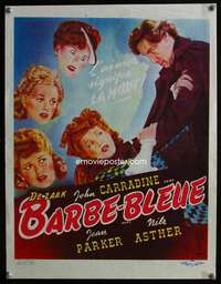 t541 BLUEBEARD Belgian movie poster '44 John Carradine, Jean Parker