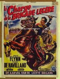 t546 CHARGE OF THE LIGHT BRIGADE Belgian movie poster R50s Flynn