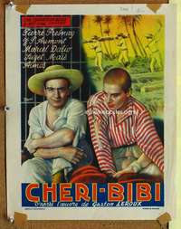 t548 CHERI-BIBI Belgian movie poster '37 based on a true story!