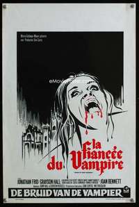 t557 HOUSE OF DARK SHADOWS Belgian movie poster '70 bloody vampire!