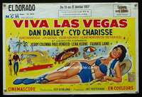 t570 MEET ME IN LAS VEGAS Belgian movie poster '57 sexy Cyd Charisse!