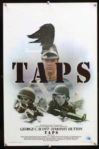 t592 TAPS Belgian movie poster '81 George C. Scott, Sean Penn, Cruise
