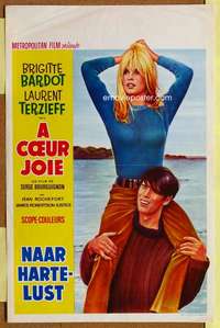 t596 TWO WEEKS IN SEPTEMBER Belgian movie poster '67 Brigitte Bardot