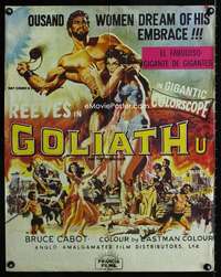 t049 GOLIATH & THE BARBARIANS Colombian movie poster '59 Reeves